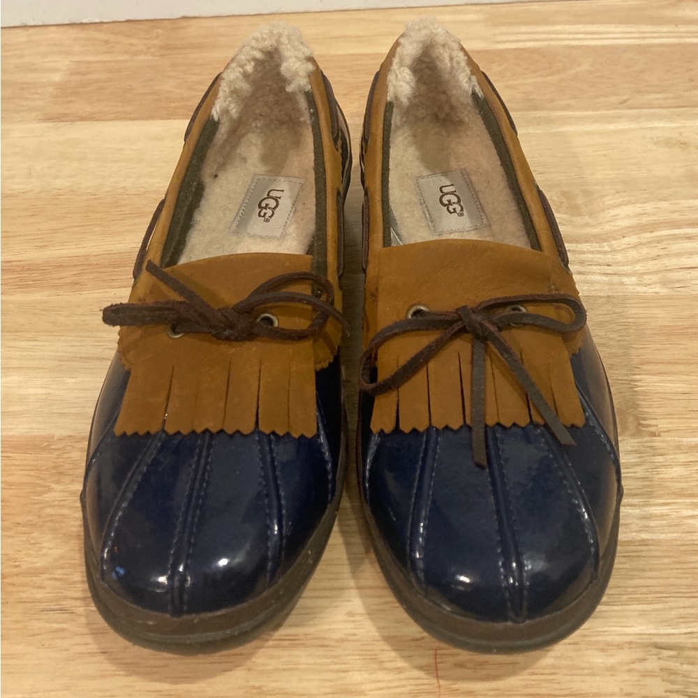 UGG Australia Womens Haylie 1012215 Lined Slip On Duck Shoes Sz 8.5